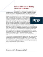 La Llamada Guerra Civil de 1949 y Los Hechos de Villa Victoria