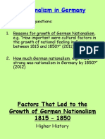 German Nationalism Growth Factors