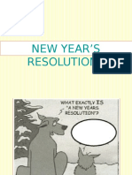 New Year Resolutions