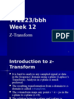 TT2223 Week 12a Z-Transform