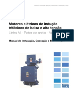 WEG Motores de Inducao Trifasicos de Baixa e Alta Tensao Rotor de Aneis Vertical 11299500 Manual Portugues BR PDF