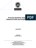 Process Systems Onboard Offshore Units and Installations: July 2015