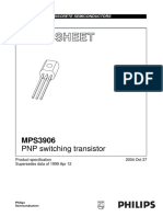 Data Sheet: PNP Switching Transistor