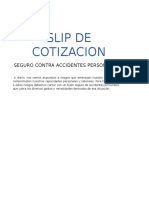 Slip de Cotizacion - PDM