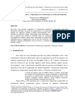 Comunicação Corporativa - A Importância Da Comunicação Na Gestão Das Empresa