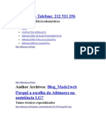 Assistências Técnicas I Manutenção