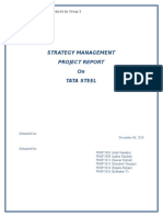 Strategy Management Project Report On Tata Steel