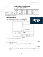 SPM Form 4 Chemistry Chap 7 & 8 Exercises