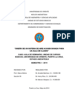 Diseno de Un Sistema de Aire Acondicionado para Un Aula de Clases PDF