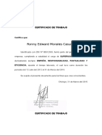 Certificado de Trabajo