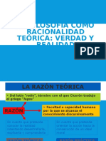 La Filosofía Como Racionalidad Teórica Verdad y Realidad