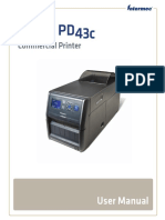 PD43 and PD43c Commercial Printer User Manual PDF