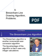 Lecture-5 (Bresenhams Line Problems)