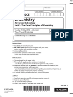 June 2012 MS - Unit 1 Edexcel Chemistry A-Level