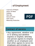 Labour Law Terms of Employment - 2