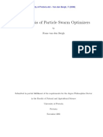 VAN Den BERGH.2002 - PHD Thesis - An Analysis of PSO