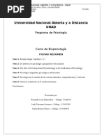 Tarea Fichas Resumen Psicologia UNAD Grupal