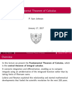 The Fundamental Theorem of Calculus