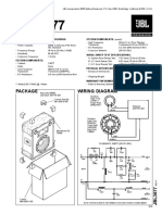 Technical Manual: Acoustic & Electrical Specifications: System Components