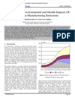 A Review On Environmental and Health Impacts of Cement Manufakturing Emission