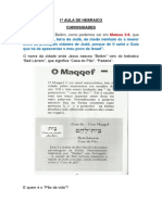 1 Aula de Hebraico PDF