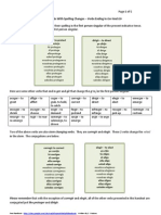 Spanish Verbs With Spelling Changes-Verbs Ending in Ger and Gir