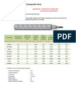 Aluminium Conductor Composite Core: Specification: ASTM B 857, ASTM B 609 Manufacturer Specification