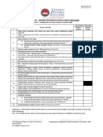 Senarai Semak - Borang Penyerahan Kertas Projek Mutakhir: Checklist - Submission of Final Project Paper Form