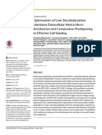 Optimization of Liver Decellularization Maintains Extracellular Matrix Micro-Architecture and Composition Predisposing To Effective Cell Seeding