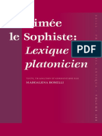 PhA 108 - Bonelli - Timée Le Sophiste - Lexique Platonicien (2007) PDF