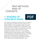 Different Methods of Curing of Concrete