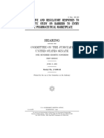 Senate Hearing, 108TH Congress - Legislative and Regulatory Responses To The FTC Study On Barriers To Entry in The Pharmaceutical Marketplace