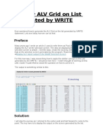 Display ALV Grid On List Generated by WRITE