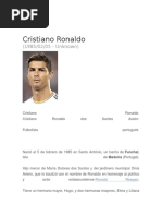 Biografia de Cristiano Ronaldo