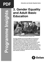 Gender Equality and Adult Basic Education