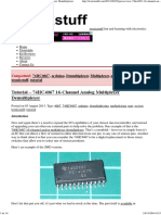 Tutorial - 74HC4067 16-Channel Analog Multiplexer Demultiplexer