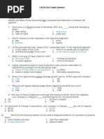 CapSim Quiz Sample Questions