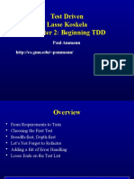 Test Driven Lasse Koskela Chapter 2: Beginning TDD: Paul Ammann