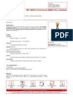 IEC 60502-1 Armoured (SWA) Fire Retardant: Applications