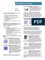 Contraceptive Choices Factsheet