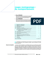 Pompe Ou Groupe Motopompe Vérification Du Comportement