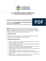 Plano de Ensino de Musicalização No Ensino Fundamental UNIVERSIDADE ESTADUAL DO MARANHÃO