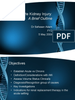 Acute Kidney Injury:: A Brief Outline