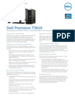 Dell Precision T3610 Spec Sheet