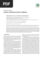 Research Article: Analysis of Rattleback Chaotic Oscillations