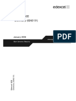 EdExcel A Level Chemistry Unit 2 Mark Scheme Results Paper 1 Jan 2006