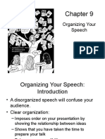 Chapter 9 Organizing Your Speech