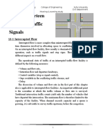 Chapter Thirteen Design of Traffic Signals: 13-1 Interrupted Flow