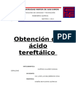 Obtencion de Acido Tereftalico PDF