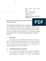 59-2015 Nulidad de Auto Admisorio - Nelly DÃ-Az Solis - Vale